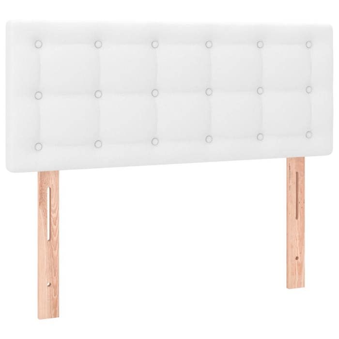 Tête de lit - MAISON EXCLUSIVE - Similicuir - Blanc - LED intégrée - Hauteur réglable
