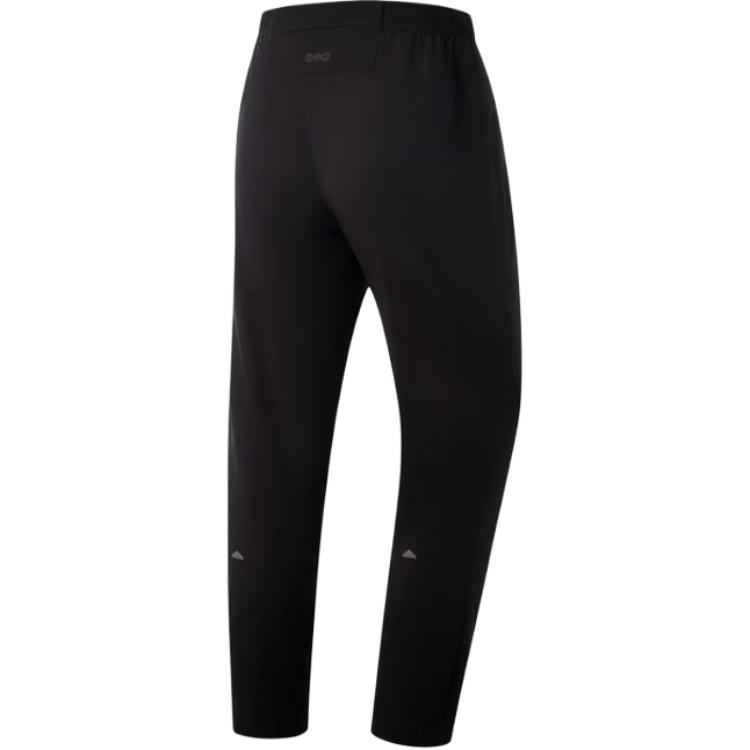 Li Ning Running Series Solid Color Simple Versatile Comfortable Straight Leg Knit Sports Pants Men Bottoms Black AYKV127-1