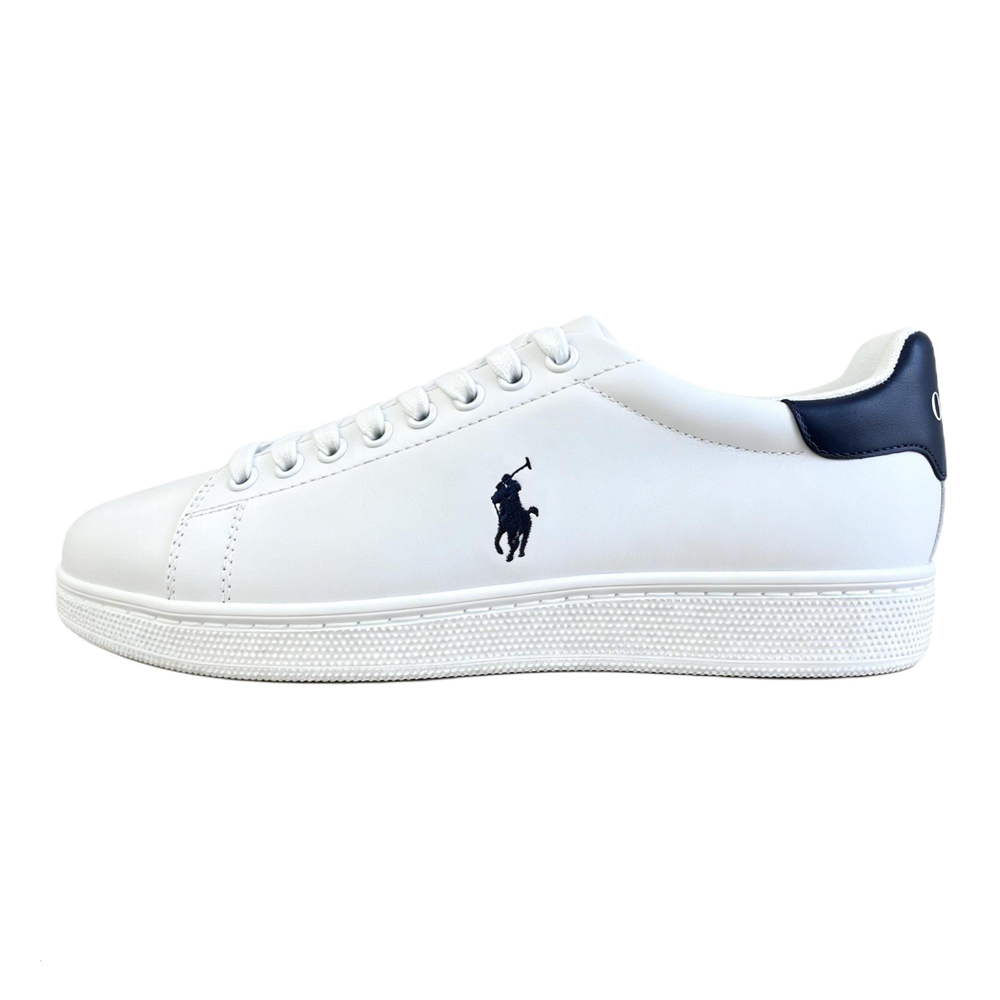 Кеды Polo Ralph Lauren Низкие Кожаные На Шнуровке Мужские кеды Белые 816882553001 40.5
