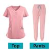 Unisex Medical Uniforms For V-Neck Nurse Scurbs Set Women Hospital Doctor Workwear Oral Dental Surgery Work Uniform Short Sleeve
