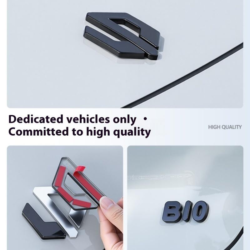 For Leapmotor B10 Black Emblem Accessories English Black Modification Exterior Decal Sticker