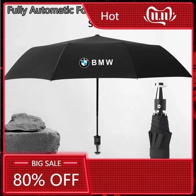 Hot 2025 Car Badge Automatic Folding Windproof Sunshade Umbrella For X1 X3 X5 X7 E39 E46 E60 E70 E90 F10 F15 F20 F25 F30 G20