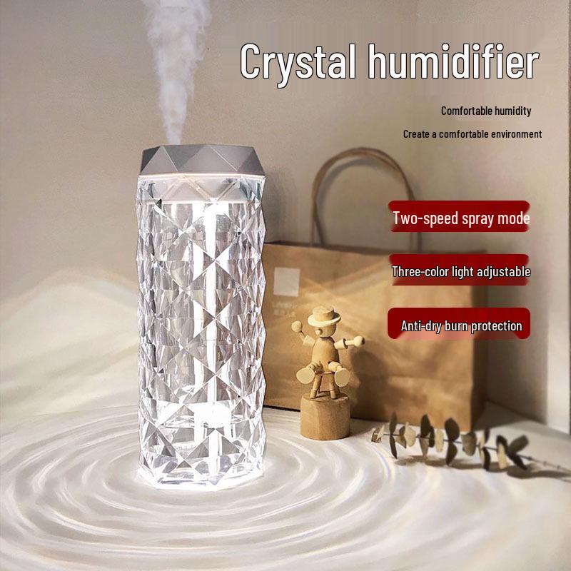 Home USB Aroma Diffuser & Night Light Crystal Air Humidifier