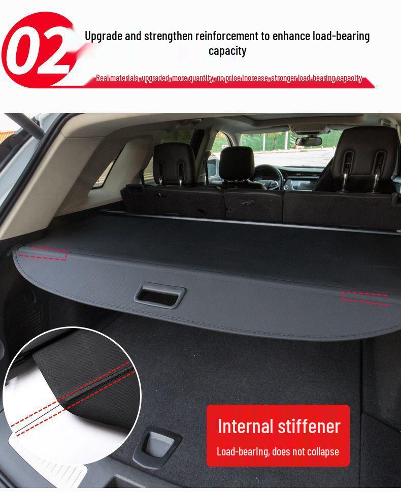 Trunk Cargo Cover & Storage Partition for 2022-2026 Hongqi HS3/PHEV HS5