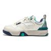 Li Ning Kinder Buchstabenmuster Bestickt Rutschfest Langlebig Rebound-Unterstützung Low-Top Kinder Skateschuhe Kinder Skateschuhe Off-White YKCU124-17