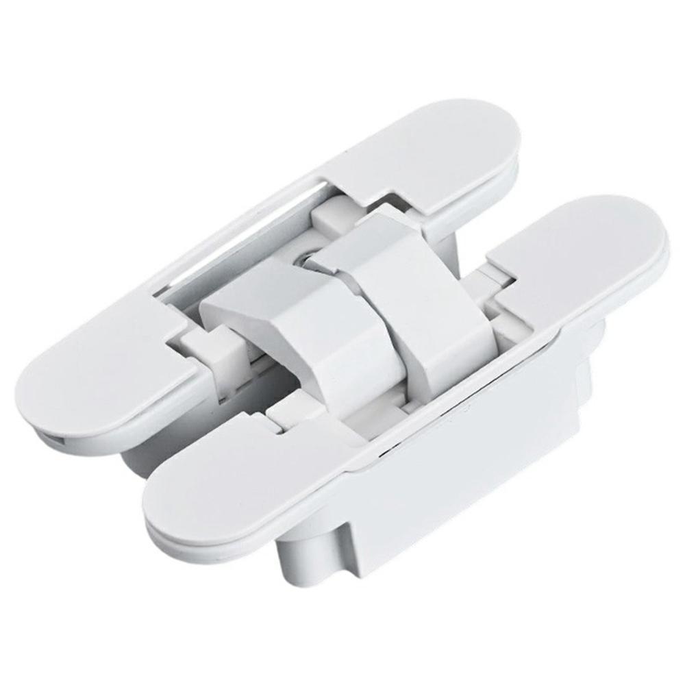 B118 Zinc Alloy 3D Adjustable Invisible Door Hinge 180° Swing Concealed Cross Hinge for Wood Bifold Doors