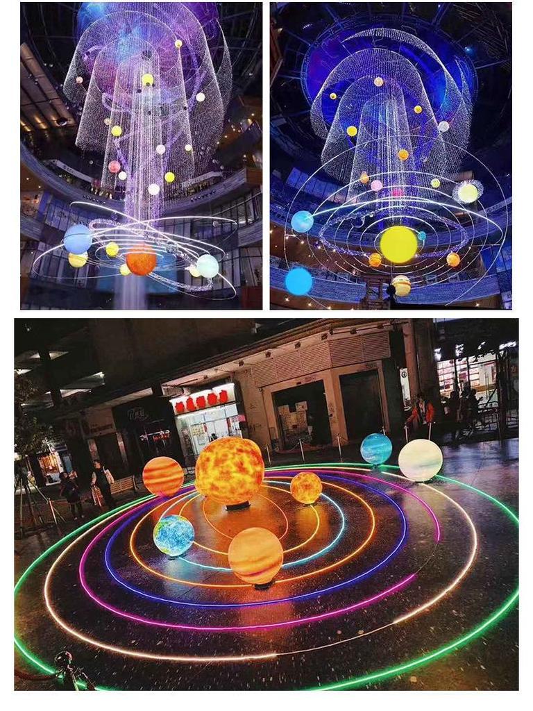 Moon Floor Lamp: Courtyard Landscape Lighting In Various Sizes, Rechargeable & Solar-Powered Options Available