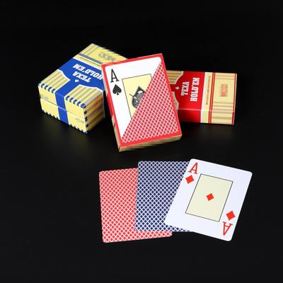 Durable Waterproof Playing Card Scrub PVC Plastic Texas Hold'em Large Font Smooth Poker Club Cards for All Poker Games