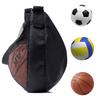 Portable Zipper Pocket Mesh Shoulder Bag Storage Bags Gym Sports Net Backpack Basketball Soccer Football Volleyball Match Bag