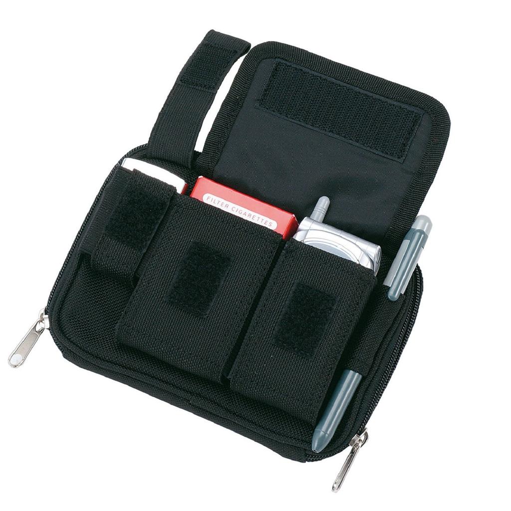 LOGOS Hip Cargo 4 Bag Pouch with Belt and Storage Pocket No. Carabiner, Loop,