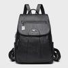 Stylish Women's Large-Capacity Soft Leather Anti-Theft Backpack for Travel & Students