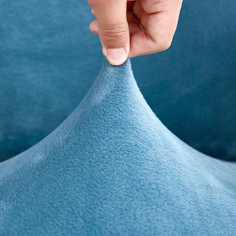 Velvet Office Chair Cover Thicken Computer Chair Covers Elastic Desk Funda Silla Escritorio Seat Slipcovers for Play Gaming Room