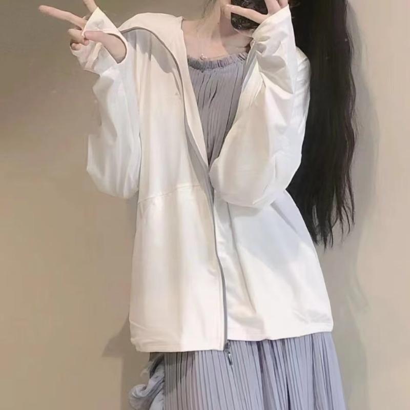 

Женская летняя шелковая куртка для защиты от солнца 2025 - Дышащий, Универсальный, Тонкий кардиган от солнца 5XL