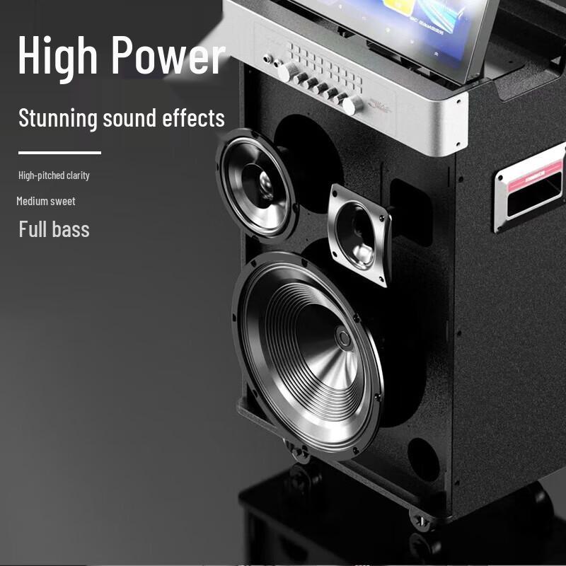 Malata M+9528 High Power Outdoor Portable Karaoke Machine with Screen CN plug (adapter included)
