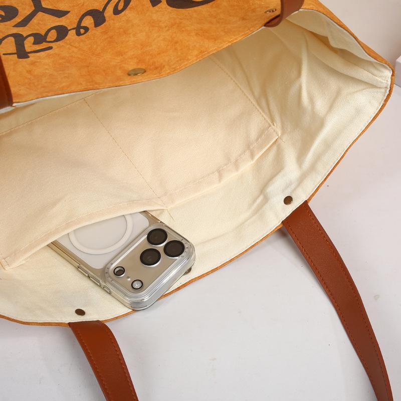 Custom Retro Canvas & Kraft Paper Shopping Bags with Eco-Friendly Logo Printing