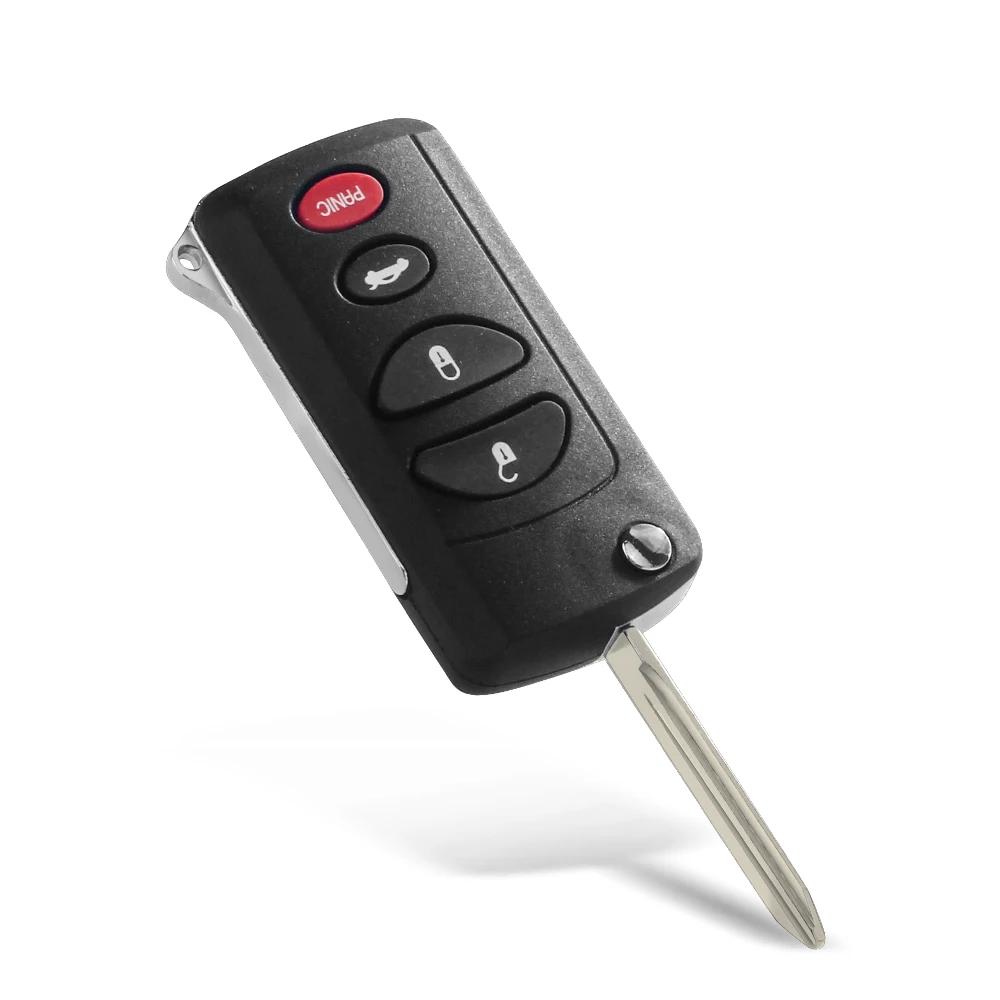 3/4 Buttons Modified Flip Car Remote Key Shell Case For Jeep Liberty For Dodge Stratus Viper Chrysler Sebring Concorde