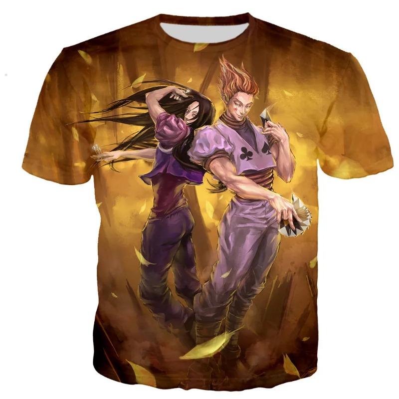 Anime Hunter X Hisoka Kreslený potisk Pánské Dámské Harajuku Kawaii Tričko Léto Dětské Dospělé Pánské Tričko Topy Oblečení Sportovní Trička
