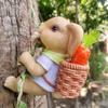 Cute Bunny Statue Resin Miniatures Figurine Garden Decor Animal Sculpture  Outdoor