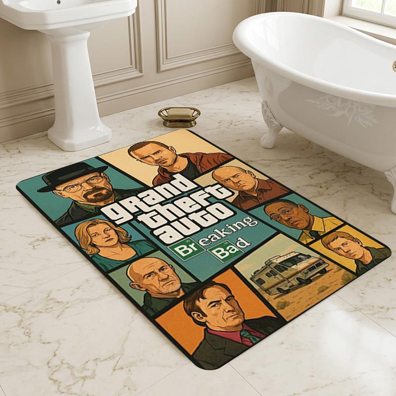 Gta Meets Bad Living Room Non-Slip Area Rug Soft Carpet for Bedroom Game Playroom Sofa Office Home Decor Doormat Christmas Gift C9211659