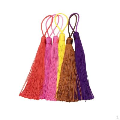 Ciondolo con Nappe di Seta di Lusso, 6 Colori, 12 cm, per Artigianato, Decorazione, Creazione di Gioielli