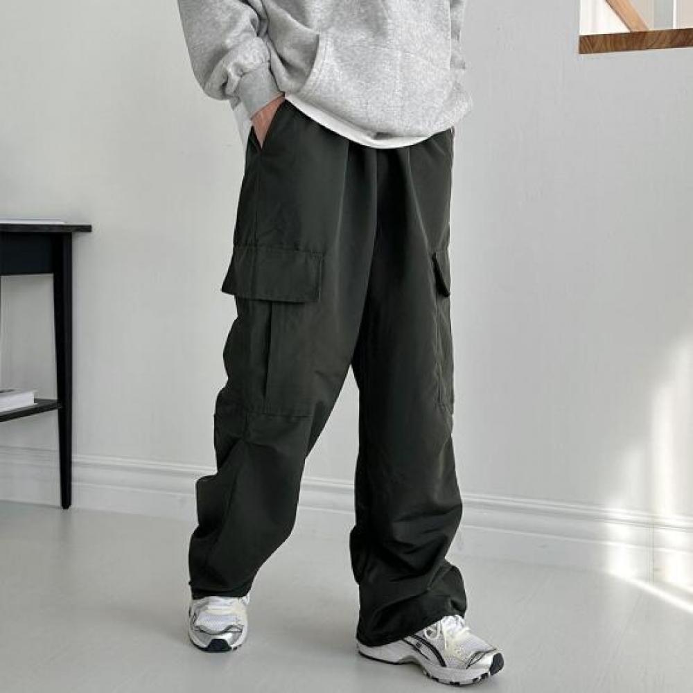 Limid Men S Banding Cargo Wide pantS Dmg Pta Q4321703