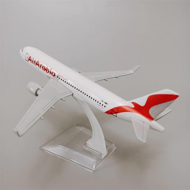 For 1/400 16CM Arabian Airlines A320 Aircraft Model Die-cast Aircraft for Space Enthusiasts Suitable for Collection and Decorati