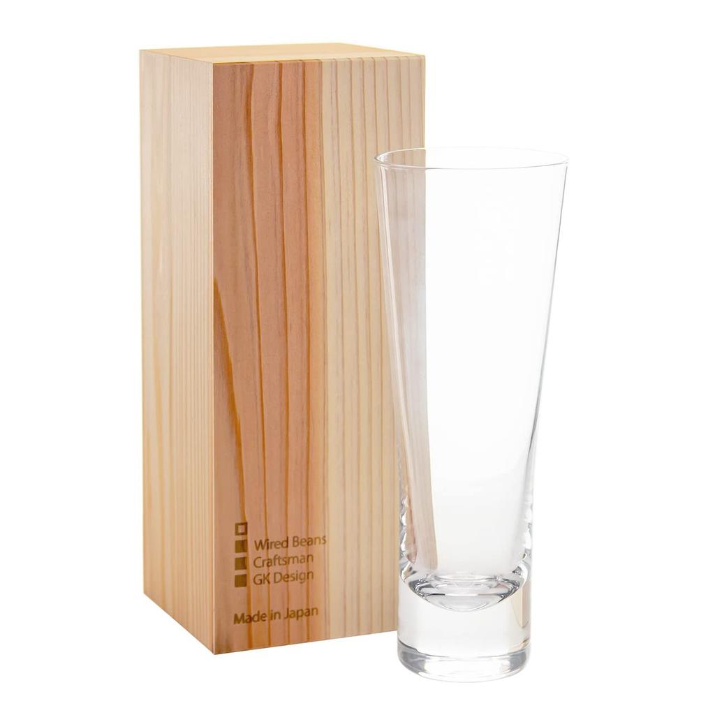 Wired Beans Beer Glass Beer Set of 2 To Spend a Lifetime Beer Glass Beer Glass 430ml Set of Cedar Box (Wired Beans) (Transparent (Clear) 2)