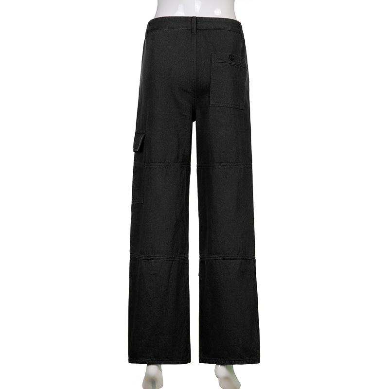 Harajuku Streetwear Oversize Summer High Waist Women's Casual Wide Leg Cargo Pants for Women Baggy Pants Woman Trousers