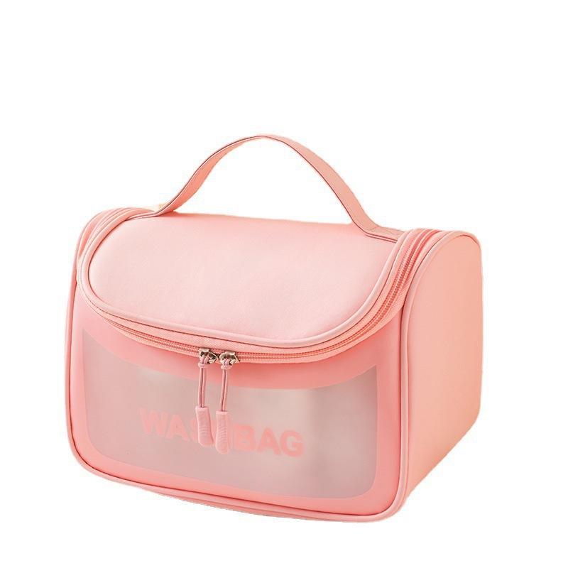 Waterproof Travel Makeup Bag Organizer with Hook - Portable Fragrance Style Handbag