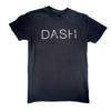 Vintage Y2K DASH! Graphic T-Shirt Black Crew Neck Short Sleeve Casual Top Small