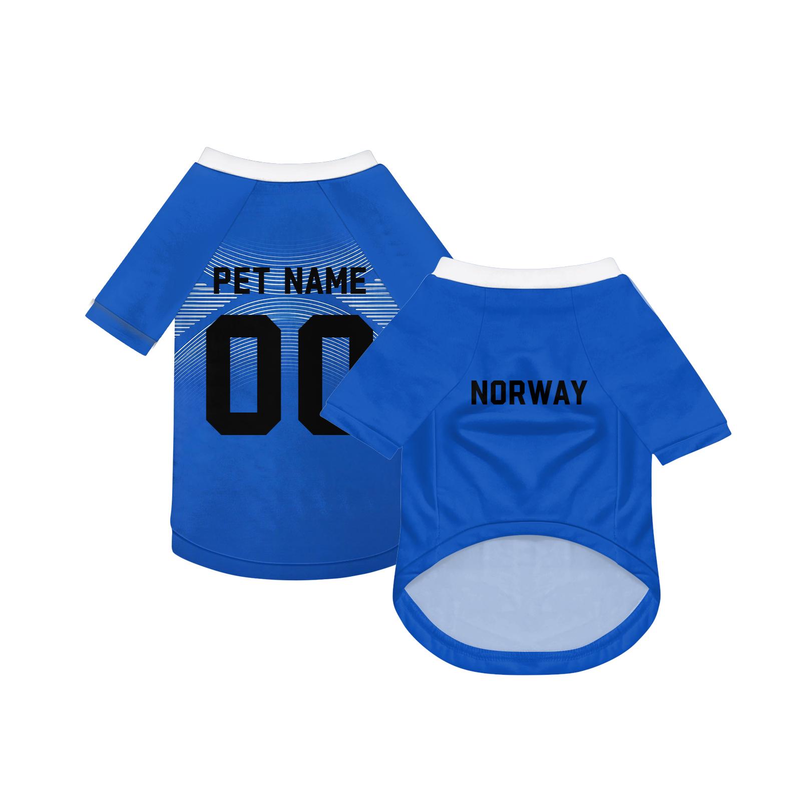 Customized Dog Shirt, Breathable Doggy Tee, Lightweight Pet Clothes Personalized Pet Shirt L синий