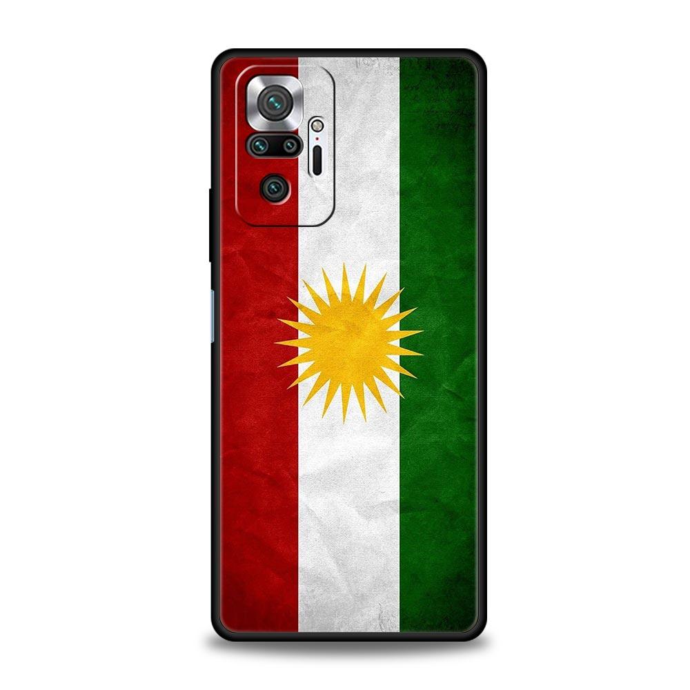 K-Kurdistan Flag Phone Case For Xiaomi Redmi Note 14 13 12 5G 11 10 Pro Plus 4G 9S 9 14C 13C 12C 10C 9C 9A Soft TPU Cover