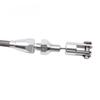 Chevrolet 36 Inch Stainless Steel Throttle Cable Throttle Cable 4.8L5.3 5.7 6.0  For Applicable To LS1 Car
