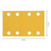 Feuille abrasive - bosch - c470 - 80 x 133 mm - granulométrie 240 - auto-agrippante
