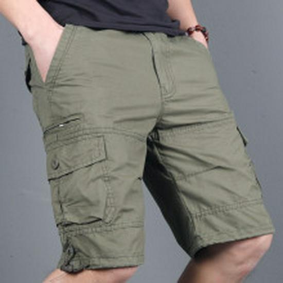 Men's Large Camouflage Multi-Pocket Casual Summer Shorts