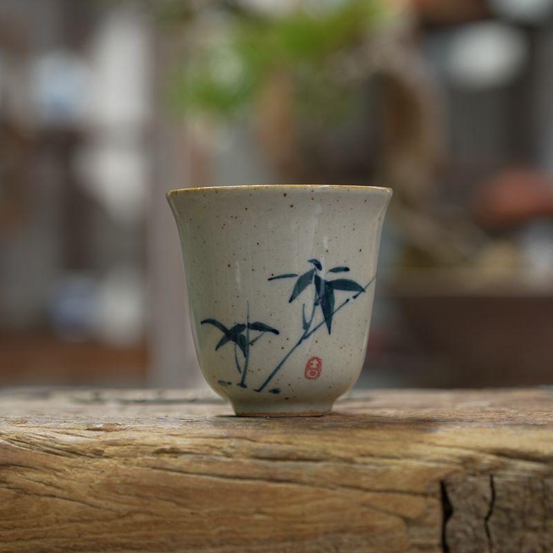 Home Guest Host Cup Orchid Bamboo Chrysanthemum Beauty Plum Personal Scent Single Tea Chinese Ceramic Teaware Kitchen Dining Bar