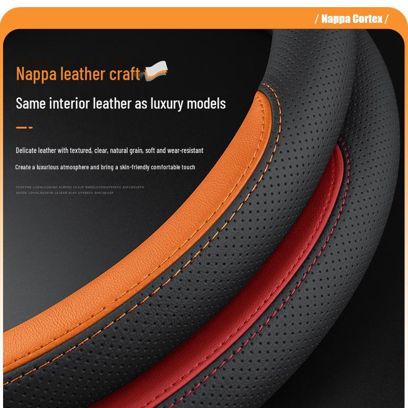 Ultra-Thin Genuine Leather Steering Wheel Cover for Chery Tiggo & Arrizo Models