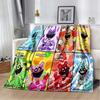 Cute Cartoon Smiling Critters Logo Throw Blanket for Living Room Bedroom Warm Cozy Sofa Bed Blanket Gift