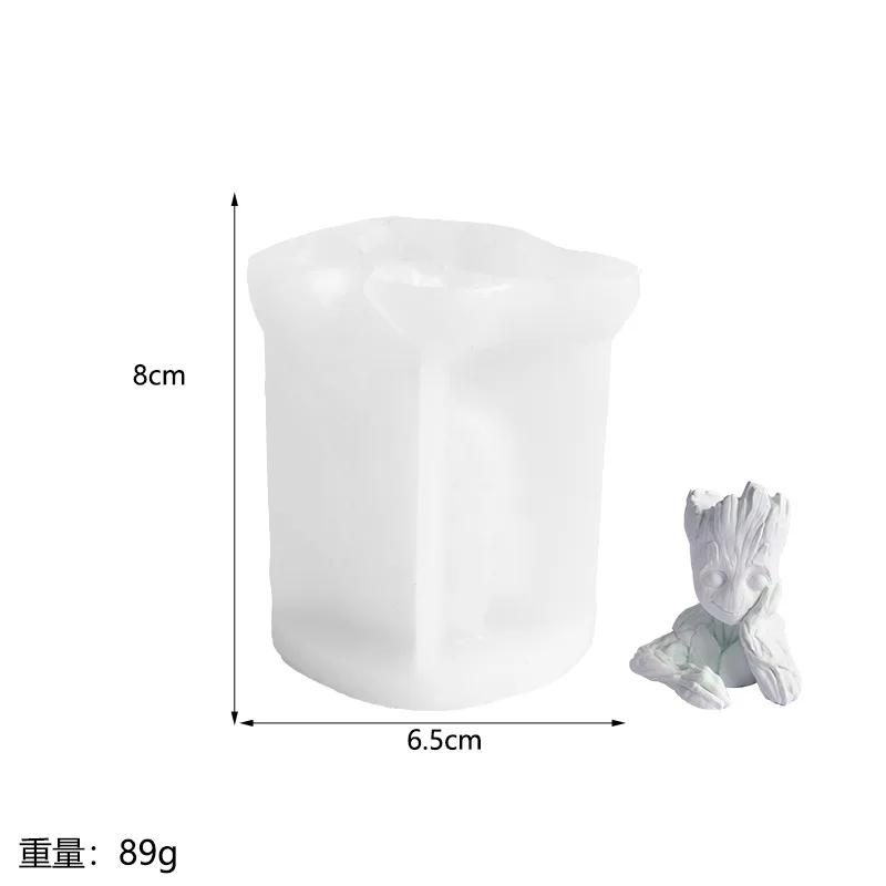3D Big Tree Candle Silicone Mold DIY Handmade Groot Scented Candles Plaster Model Tool for Creative Home Crafting