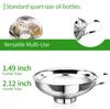 1.49" & 2.12" Trichter Edelstahl Küchenwerkzeuge Trichter Weithals für Öl Wein Wasser Gewürze Filter Einkochen Marmelade
