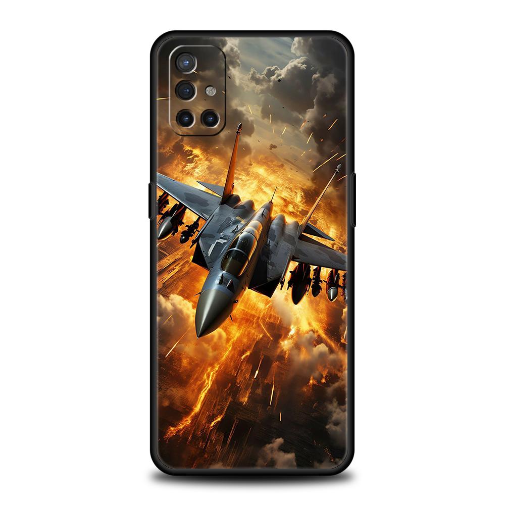 

Phone Case For Oneplus 13R 12R 13 12 10T 10R Nord N100 N200 N10 10 9 9R 9RT CE 2 Z Pro 5G Soft TPU Cover Fighter Plane Funda Bag Nord 2