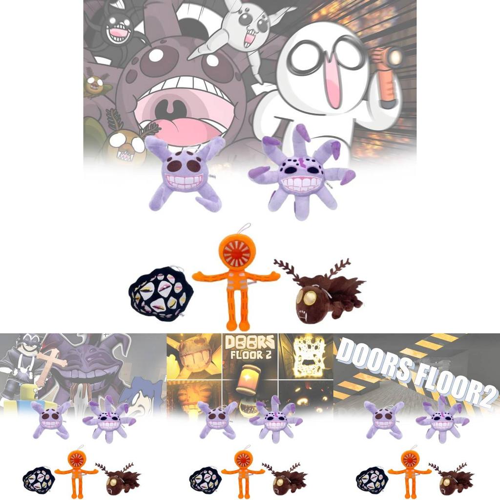 Adorable Doors Floor2 Moth Plush Toy For Gaming Enthusiasts Soft And Colorful