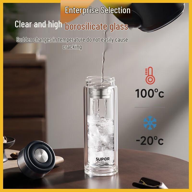 Supor Double-Layer Heat-Resistant Glass Cup