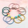 Cute Rubber Bands Lucky-leaves Hair Band for Girls Women Colorful Headband Elastic Korean Hair Accessories Gum Ponytail Holder