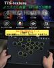 Haute42 Arcade Stick Leverless Controller Quiet Buttons Large Buttons Leverless Arcade Stick Thickness Wide Tabletop For Fighting Games For PC Switch