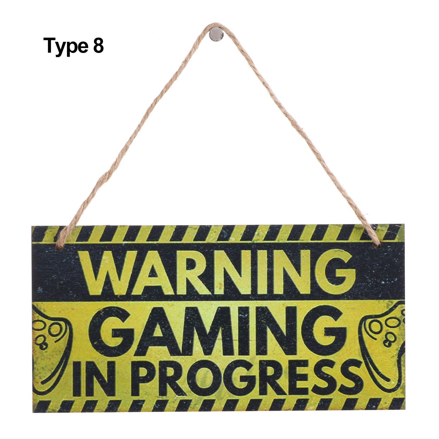 

For Teens, Boys Girls Do Not Disturb I m Gamer Hanging Pendant Gaming Room Sign Wood Plaque type 8