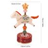 Christmas Vintage Red Dopamine Horse Rotating Ornament Pony Figurine Home Room Decor New Year Party Decor Birthday Gift
