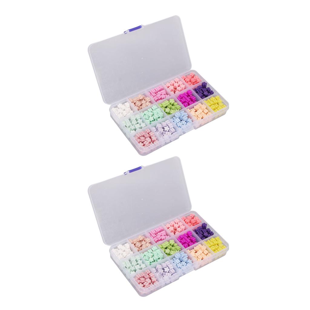 2 Box Sealing Wax Beads 15 Colors Quick Drying Octagonal Craft Sealing Stamp Wax for Party Invitatio