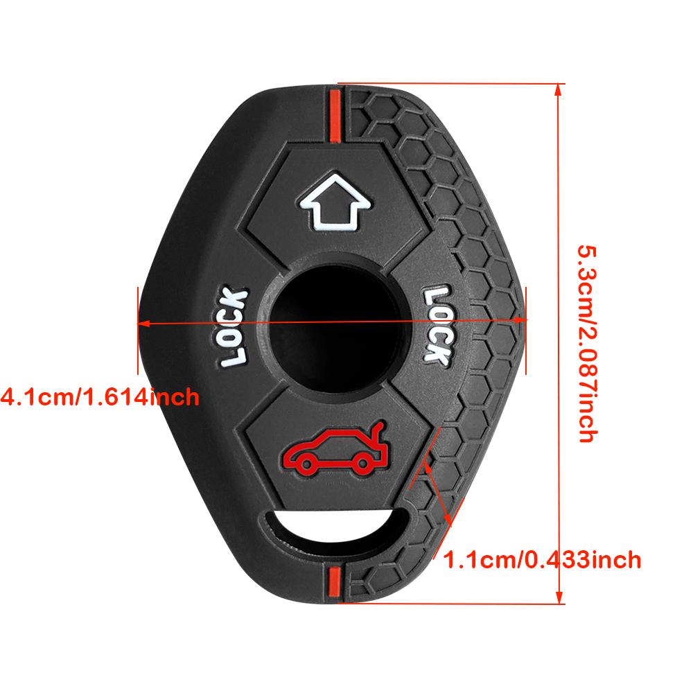 Silikon Schlüsselhülle Fernbedienung Gehäuse Schale für BMW E63 X5 E53 X3 F83 E46 E39 E38 E60 E61 E64 Serie 3 5 7 330i Z3 Z4 E85 E86 M5 325i