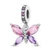 Charms Chameleon Ladybird UFO Butterfly Beads S925 Silver Pendants Fit Original  Bracelet DIY For Woman Jewelry